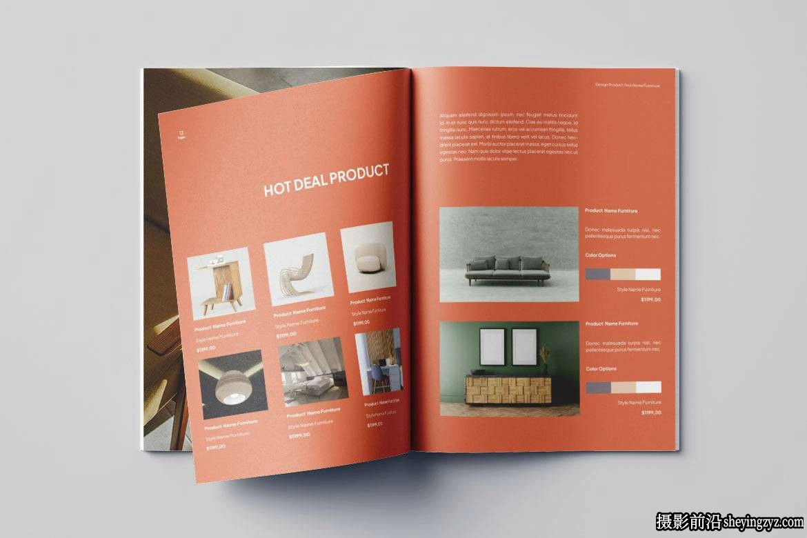 家具产品目录排版布局InDesign模板 Vol.14