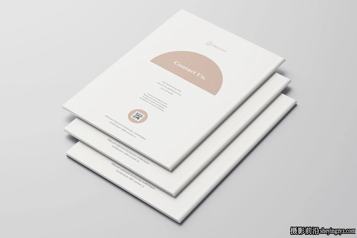 美容护肤手册排版布局InDesign模板  Vol.34