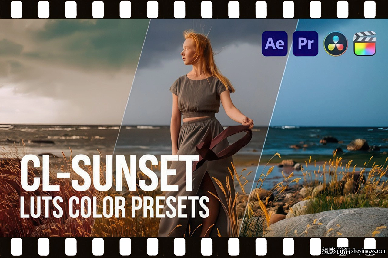 Pixflow-CL-Sunset Coloring LUTs落日黄昏黄金时段电影调色LUT预设