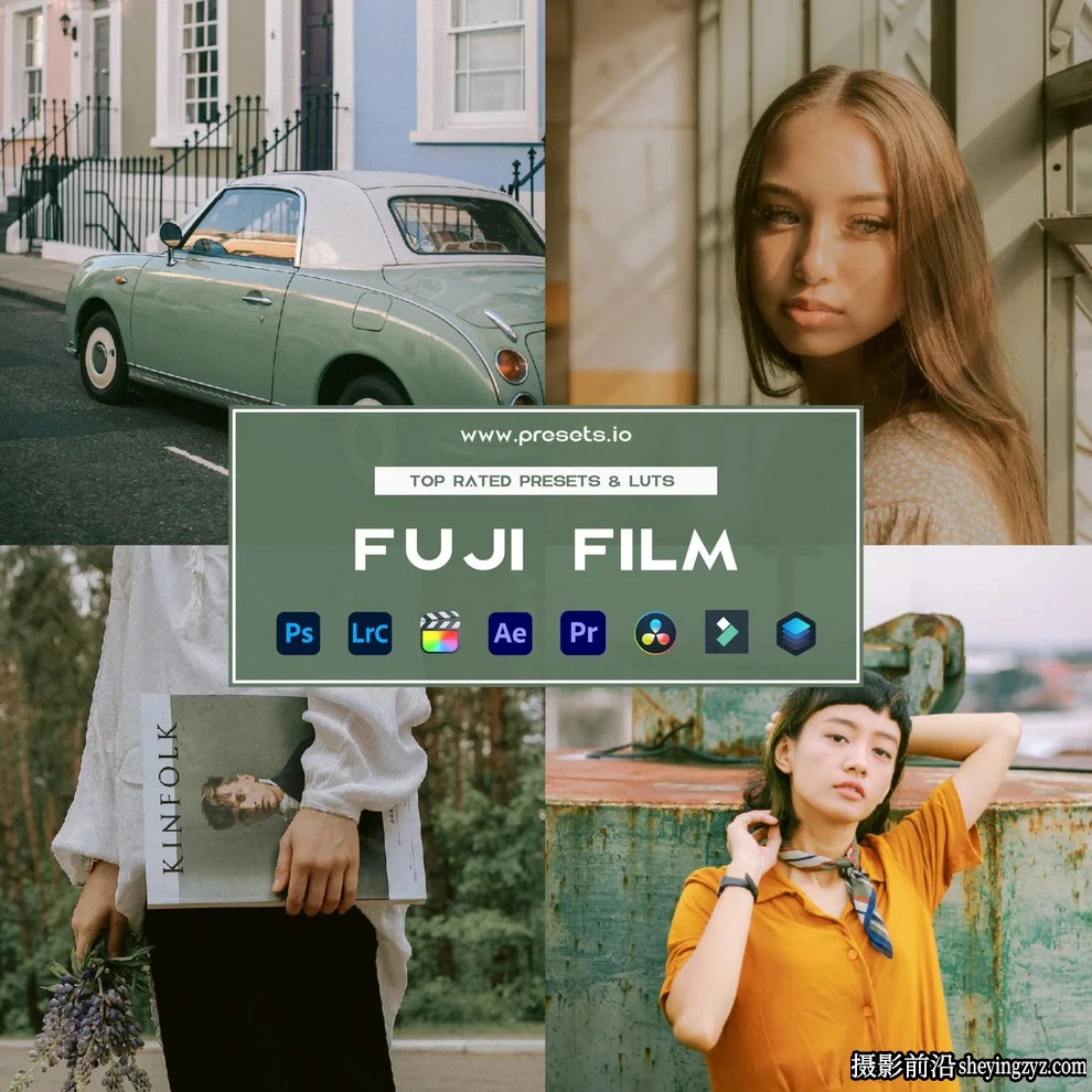 经典富士电影胶片仿真模拟LR预设 Presets.io –Fuji Film Preset