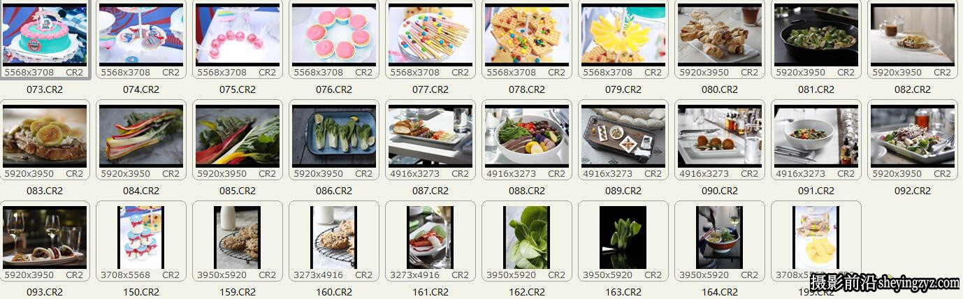 美食产品摄影RAW格式原图,后期修图练习RAW素材29张