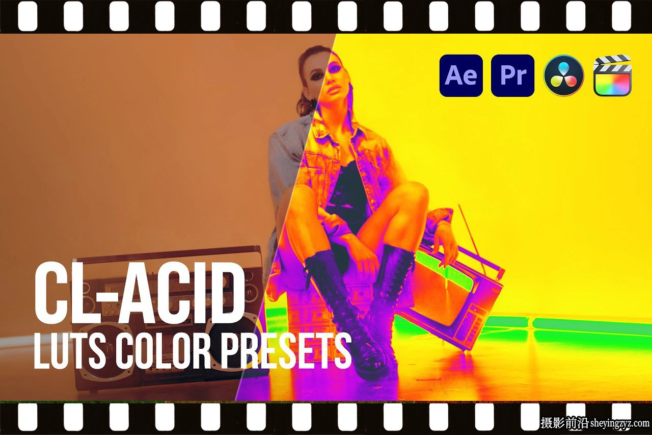 Pixflow-CL-Acid Coloring LUTs 34种梦幻或迷幻红外胶片LUT预设