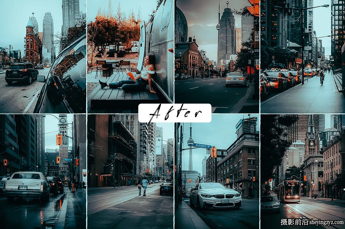 蓝绿橙城市街拍电影风光R预设ACR预设 Photo Lightroom Presets