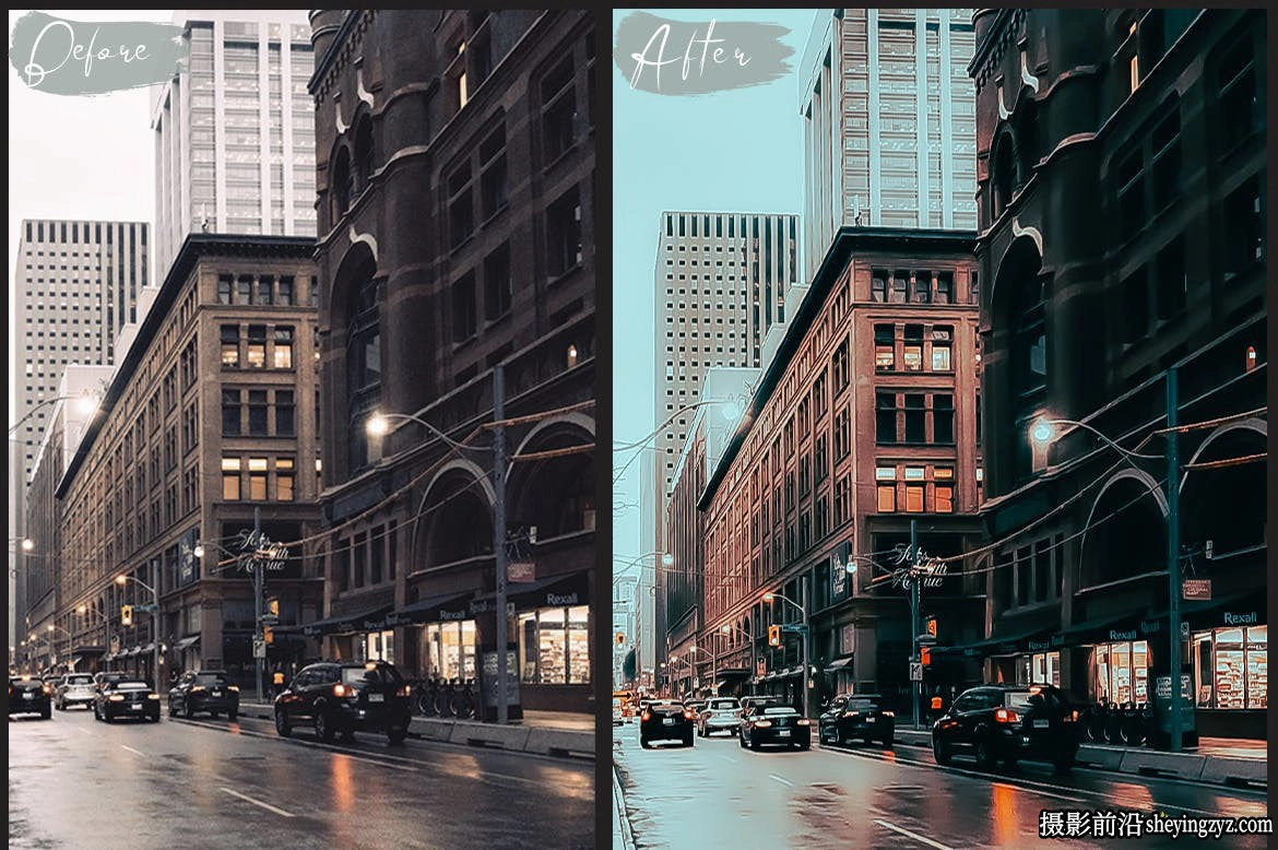 蓝绿橙城市街拍电影风光R预设ACR预设 Photo Lightroom Presets