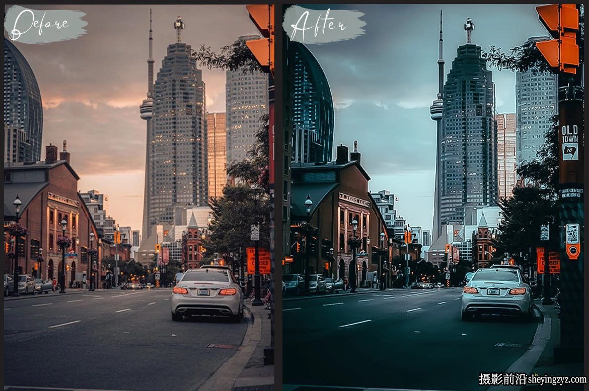 蓝绿橙城市街拍电影风光R预设ACR预设 Photo Lightroom Presets