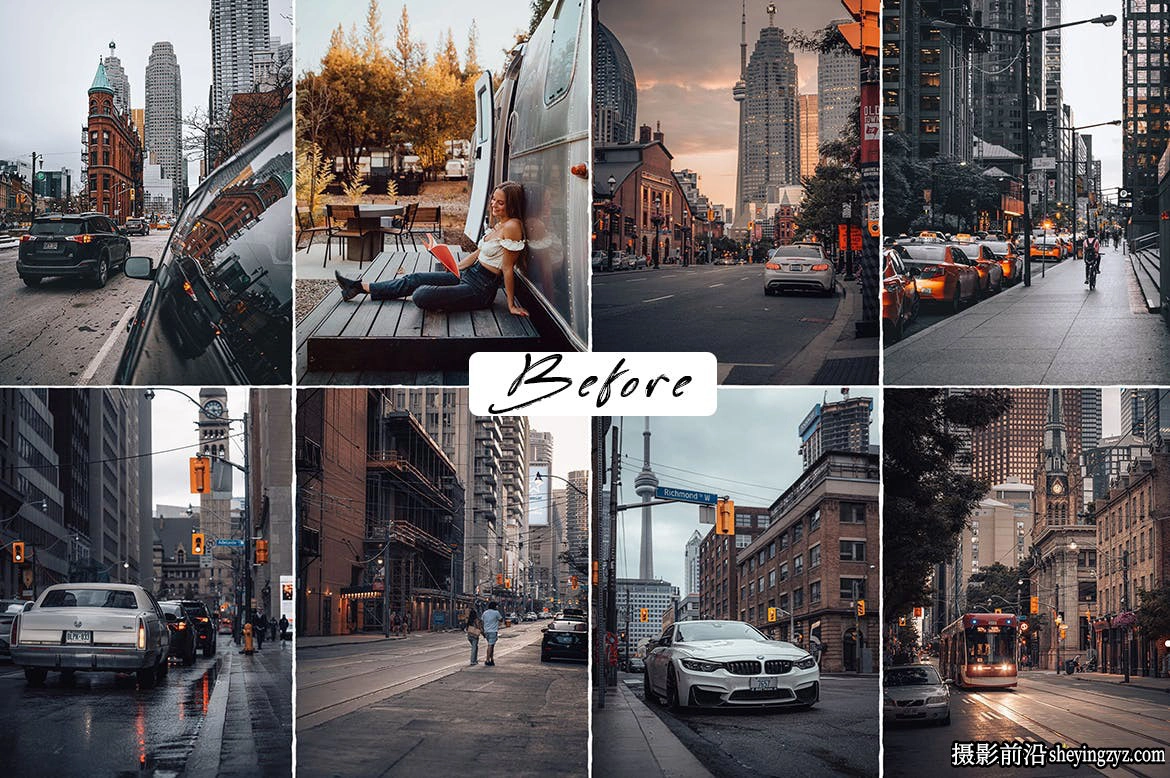 蓝绿橙城市街拍电影风光R预设ACR预设 Photo Lightroom Presets