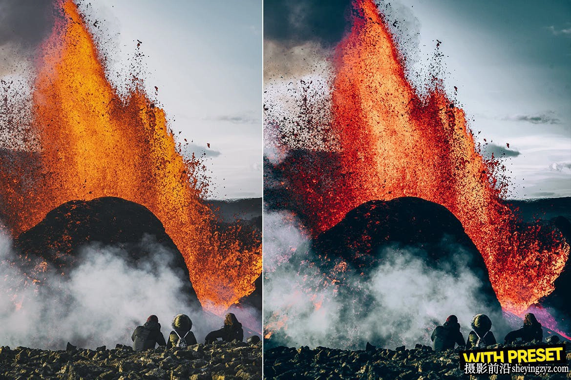 免费电影风光调色LR预设手机LR预设 ARTA Presets-Volcano Presets