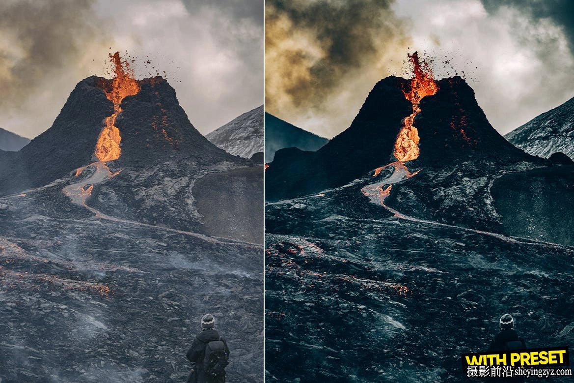 免费电影风光调色LR预设手机LR预设 ARTA Presets-Volcano Presets