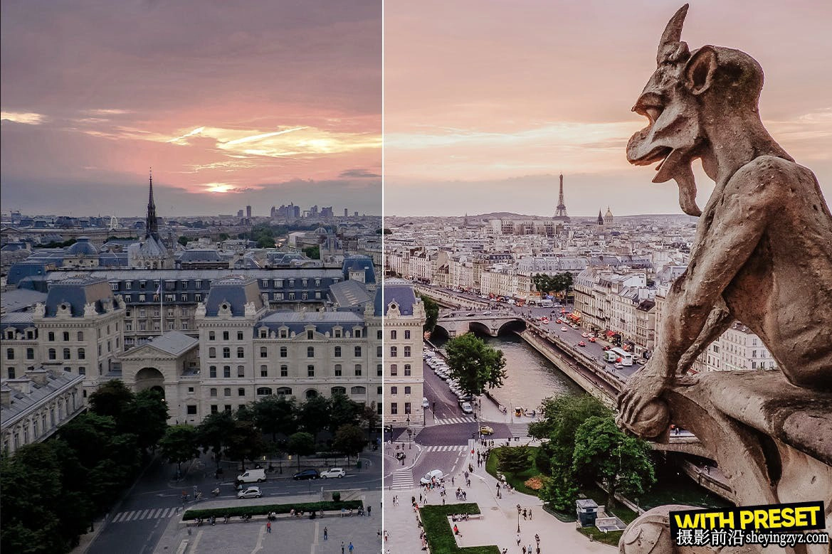 巴黎城市风光调色LR预设ACR调色预设 ARTA Presets- Paris Presets