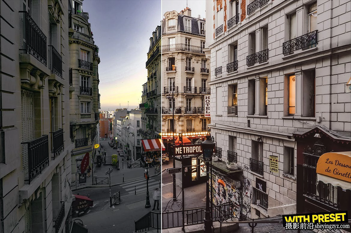 巴黎城市风光调色LR预设ACR调色预设 ARTA Presets- Paris Presets