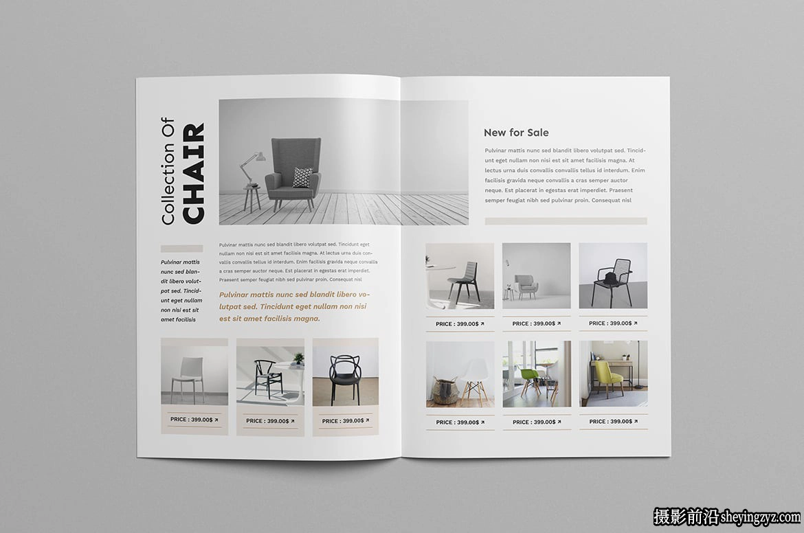 家具目录设计宣传手册InDesign模板