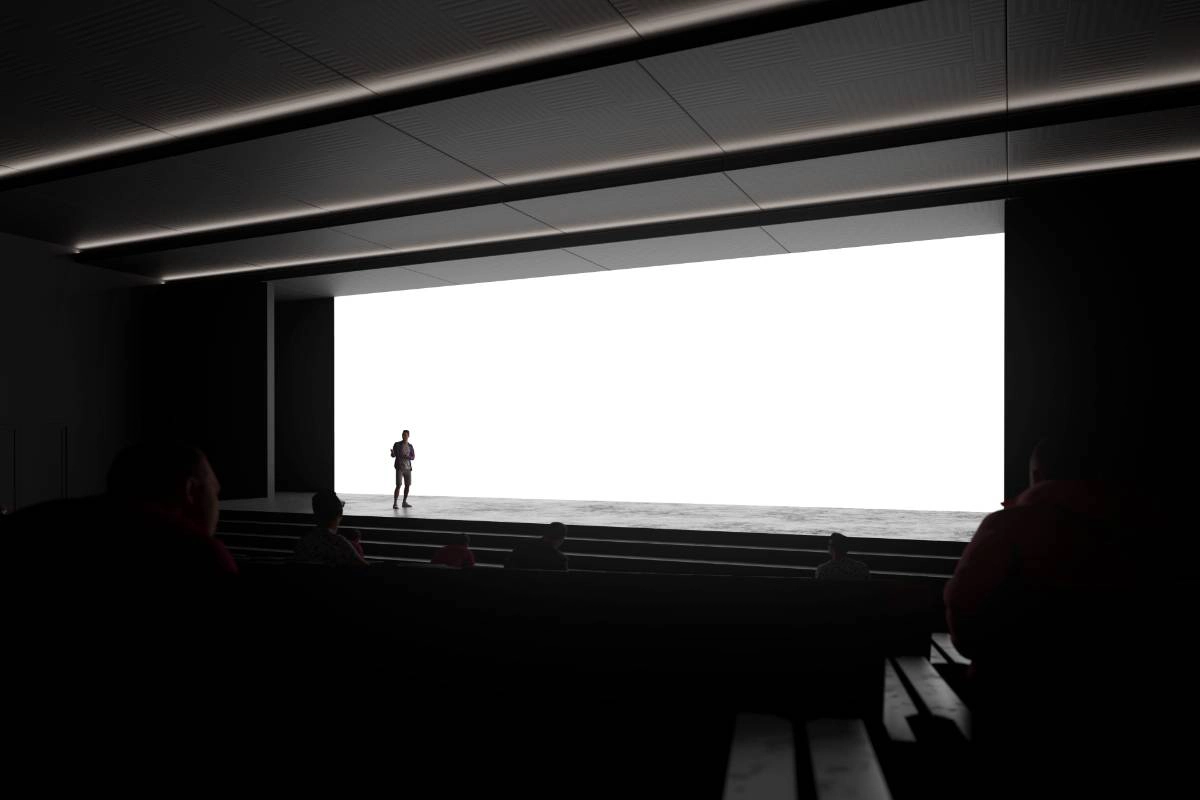 大屏投影仪屏幕样机,屏幕展示样机