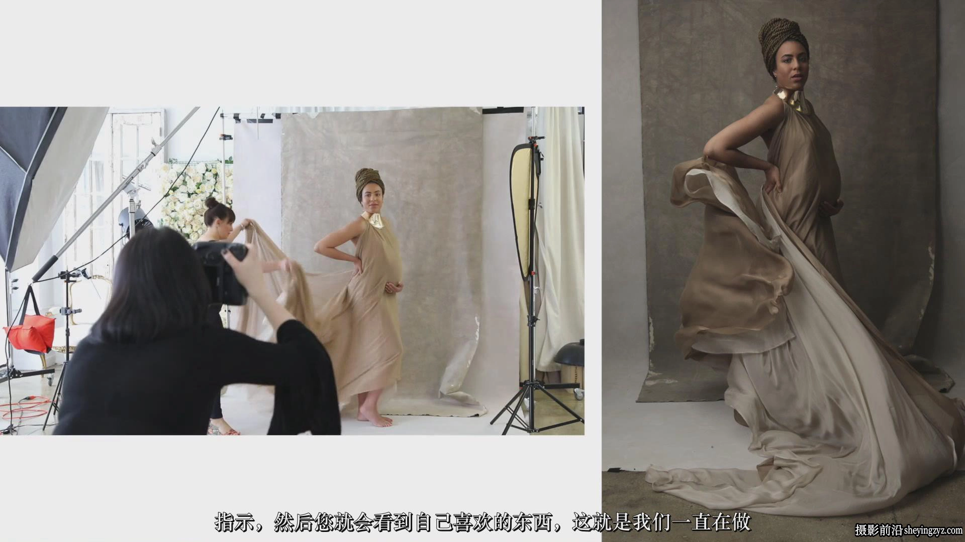时尚人像写真时装礼服摆姿造型摄影布光完整教程VOL.1-中文字幕