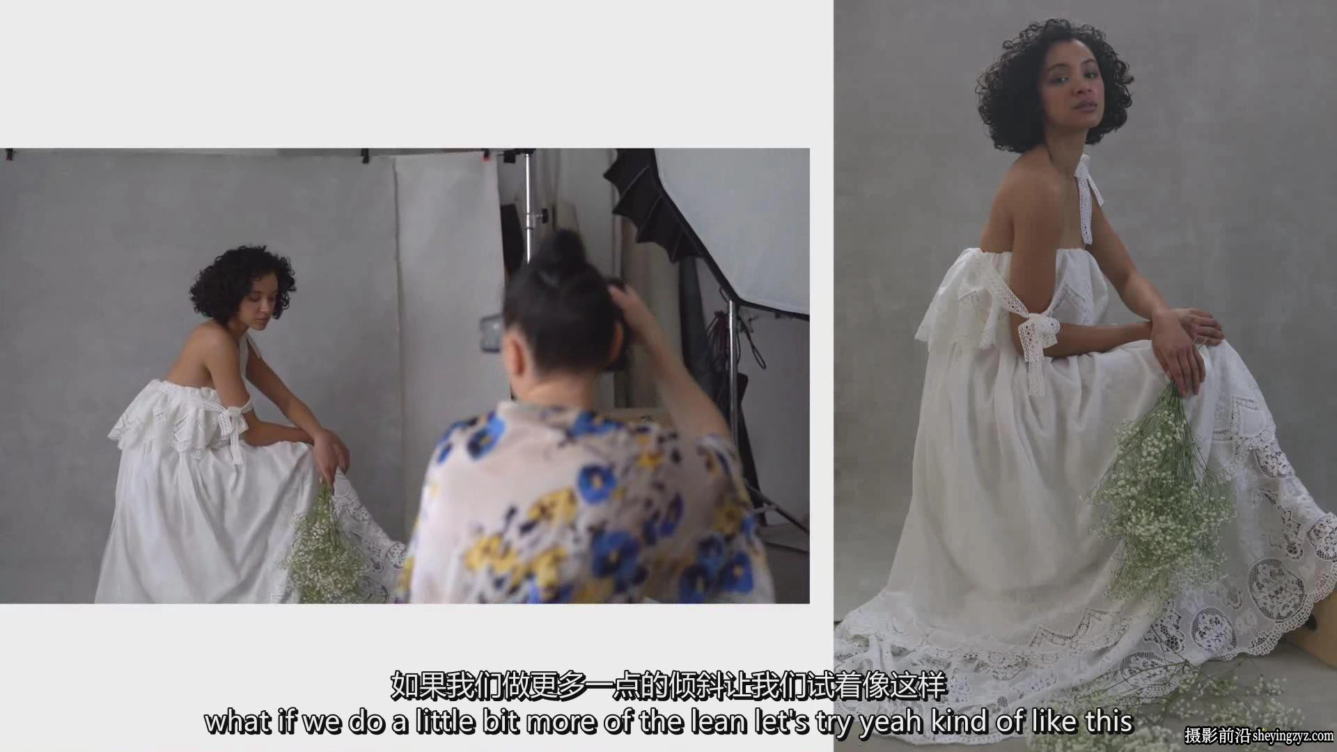 时尚人像写真时装礼服摆姿造型摄影布光完整教程VOL.2-中英字幕