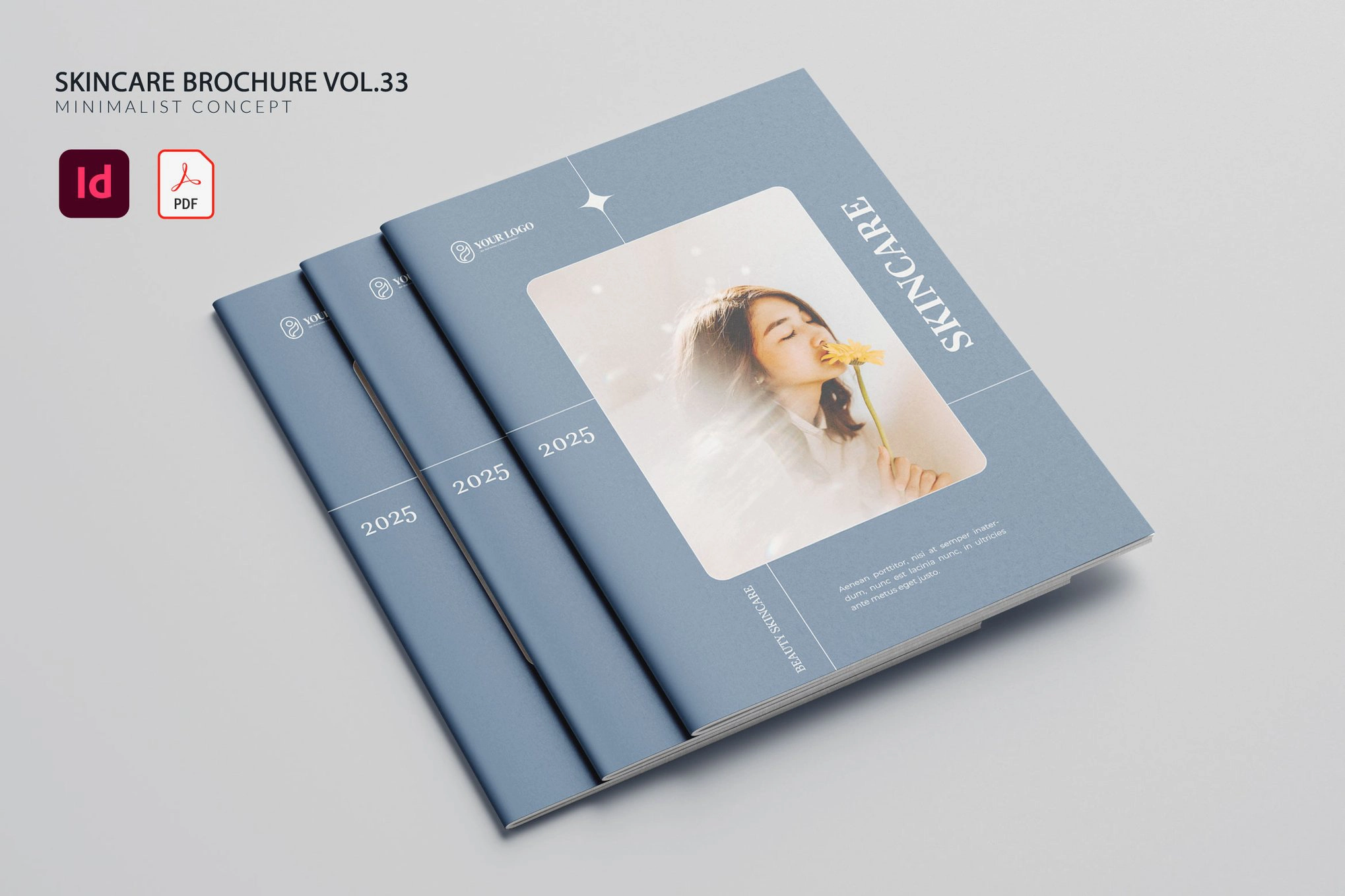 医美护肤手册第33卷InDesign模板