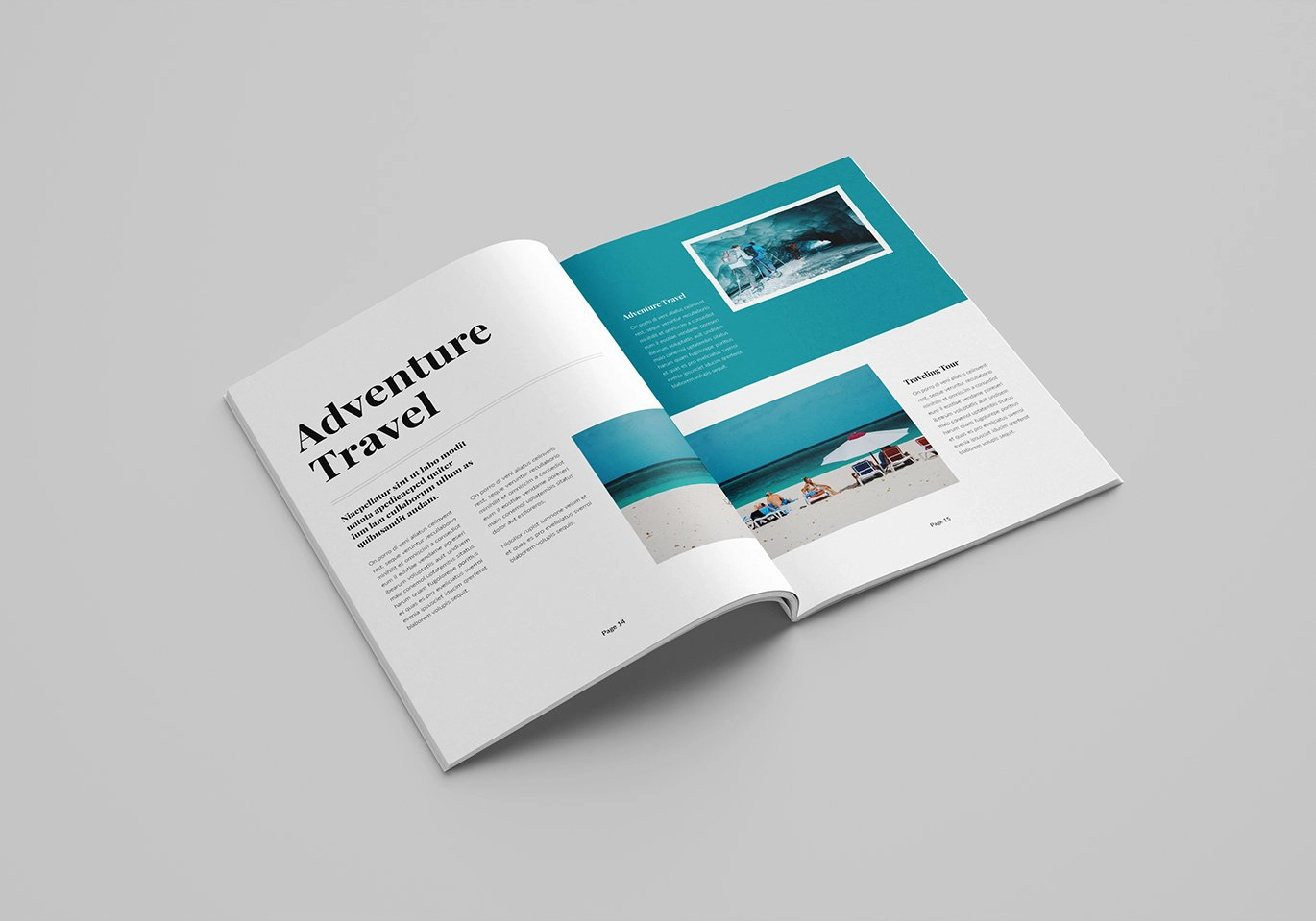 旅游杂志设计排版InDesign模板