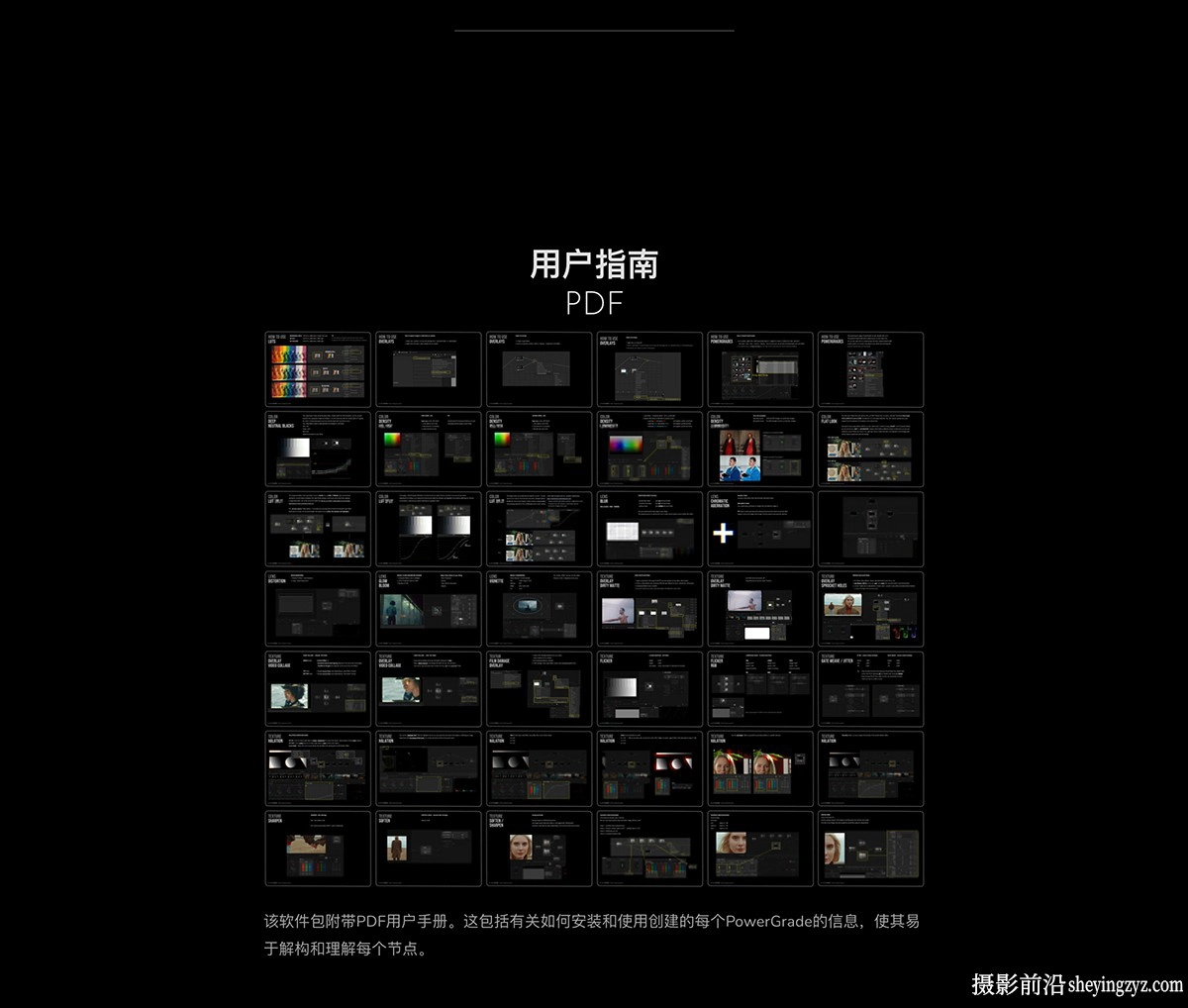 MonoNodes – FILM EMULATION电影仿真叠加纹理PowerGrade,LUT预设