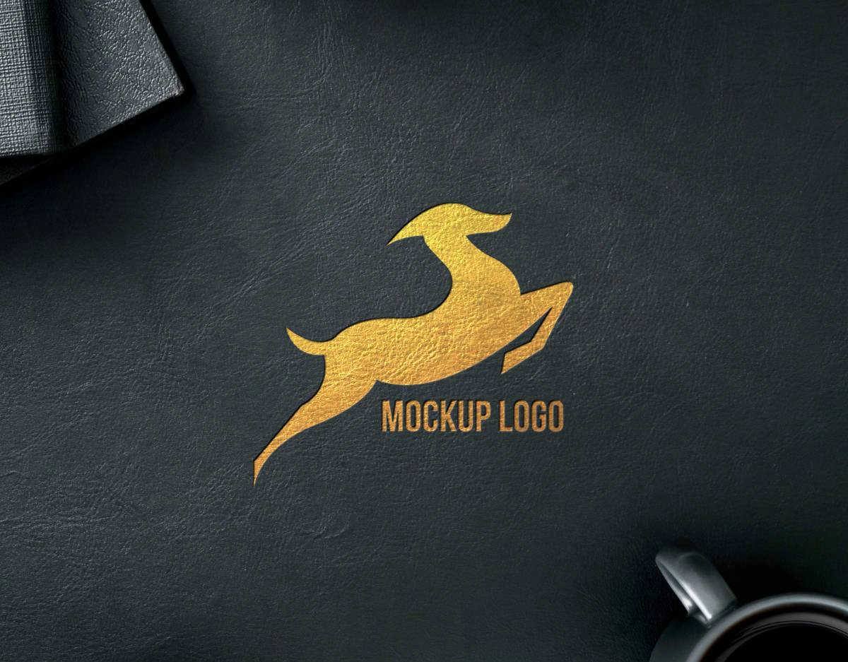 皮革徽标样机,标志样机,LOGO样机