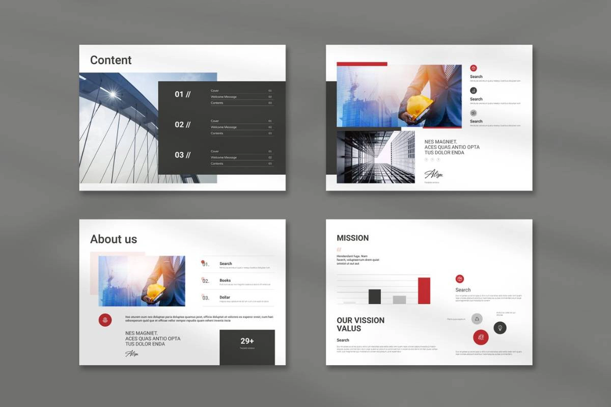 公司简介手册布局设计InDesign模板