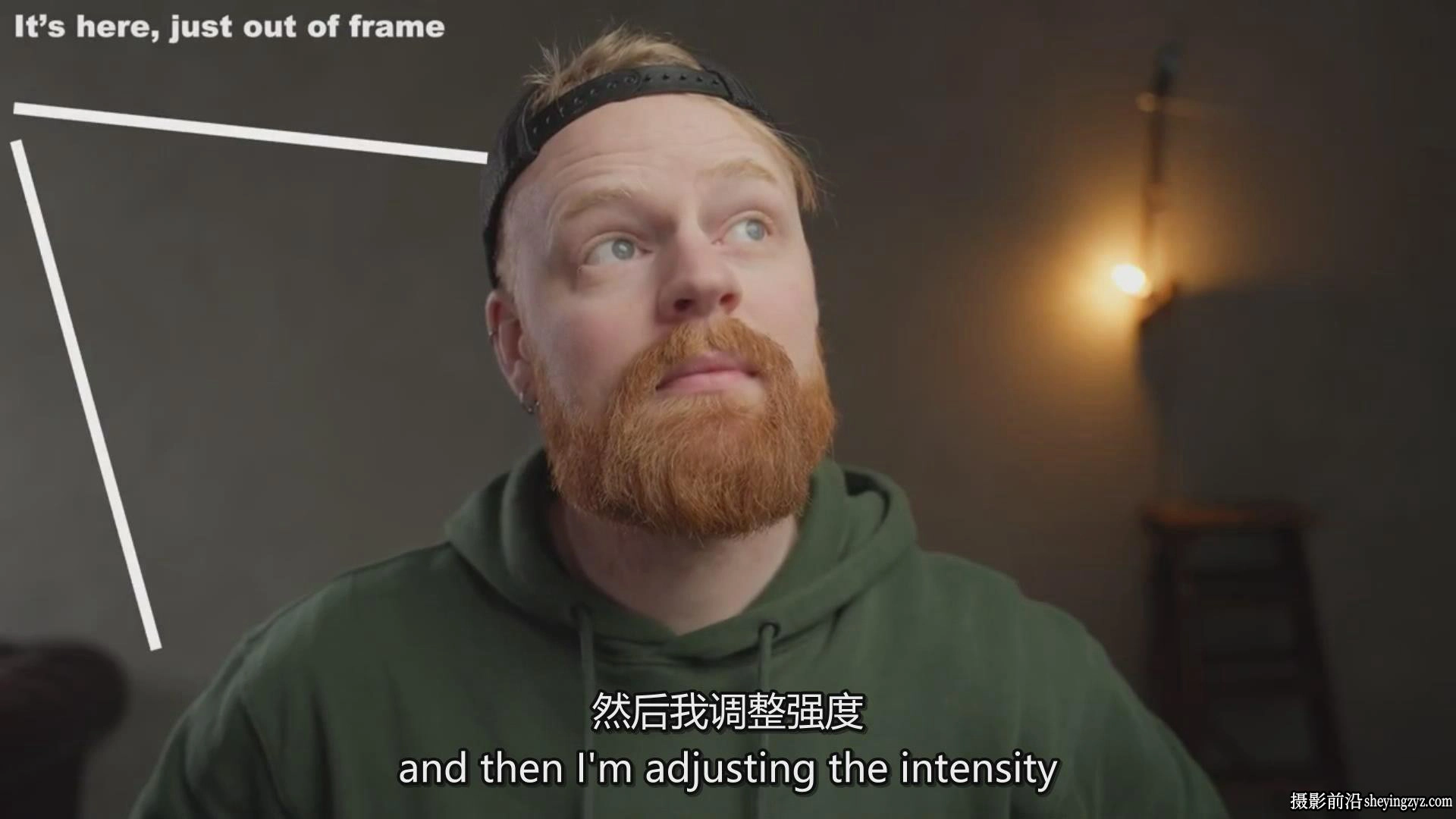 油管B站工作室照明色彩打光布景音频相机设置大师班课程-中英字幕