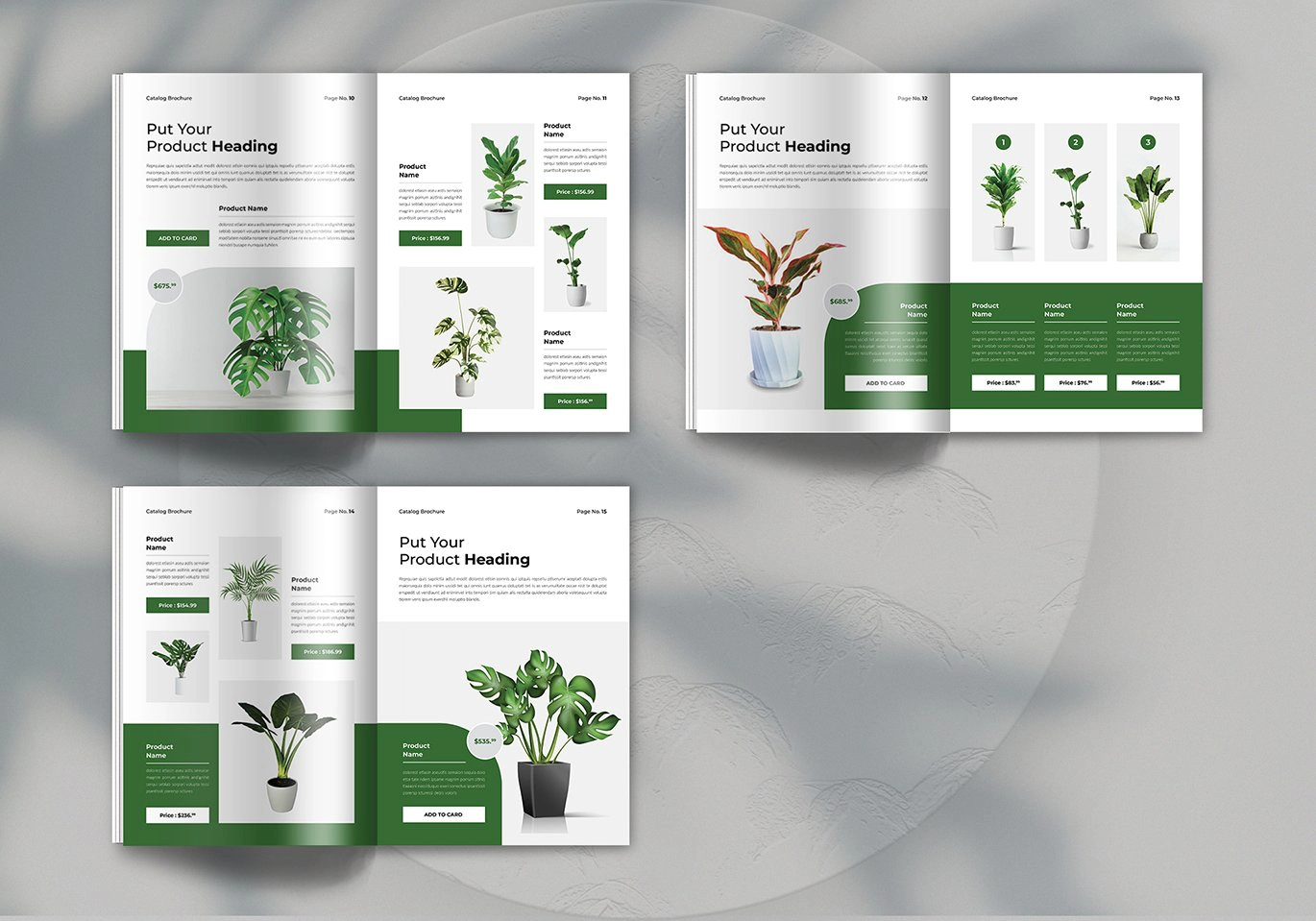 植物花卉目录手册排版InDesign模板
