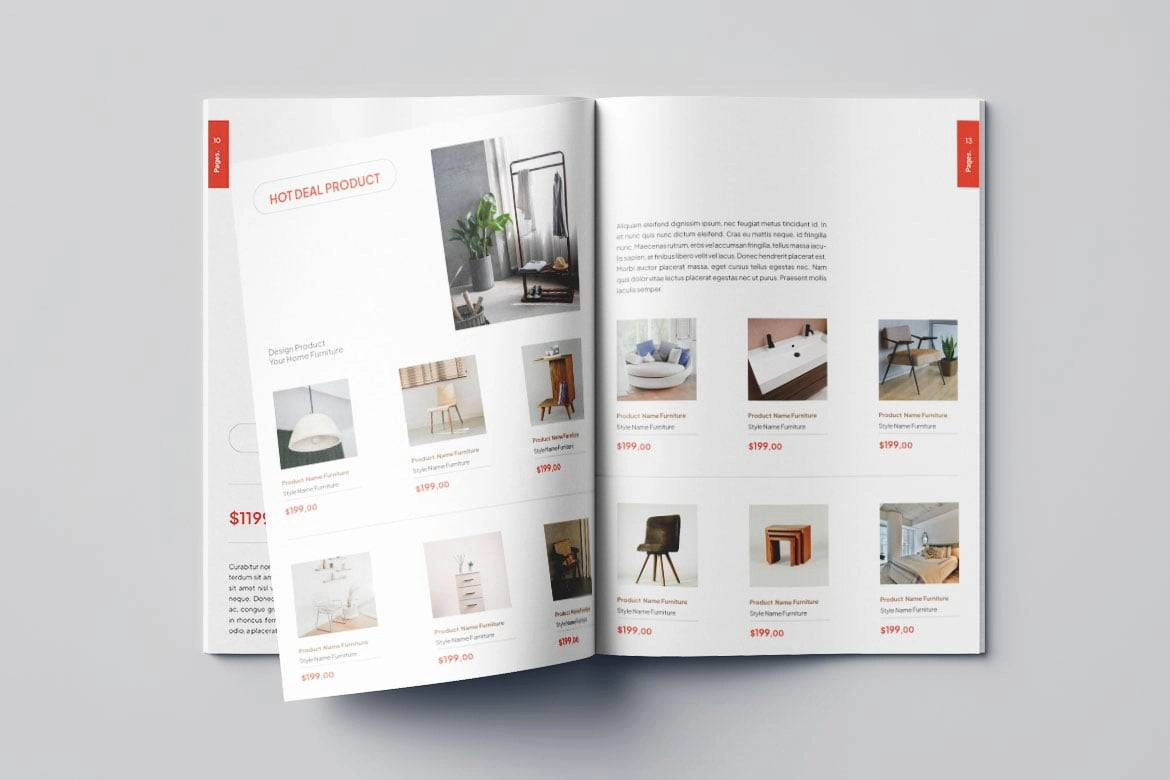 家具产品目录设计排版InDesign模板第8卷