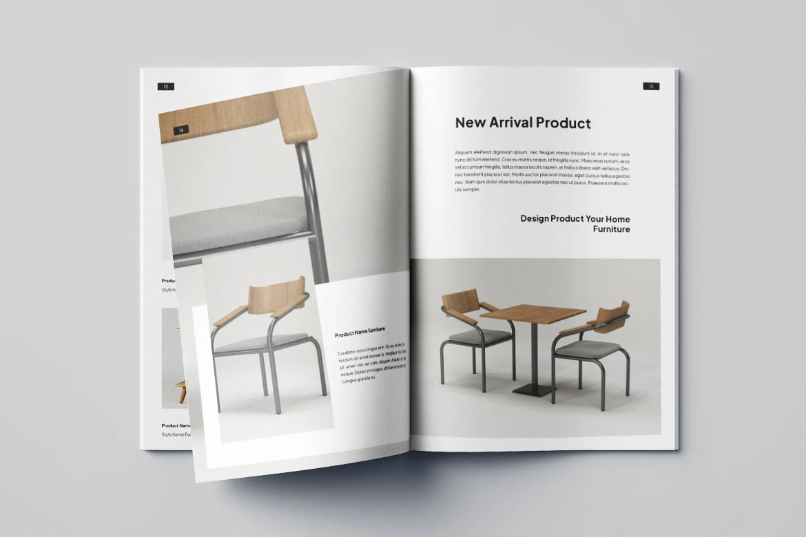 家具产品目录设计排版InDesign模板第1卷