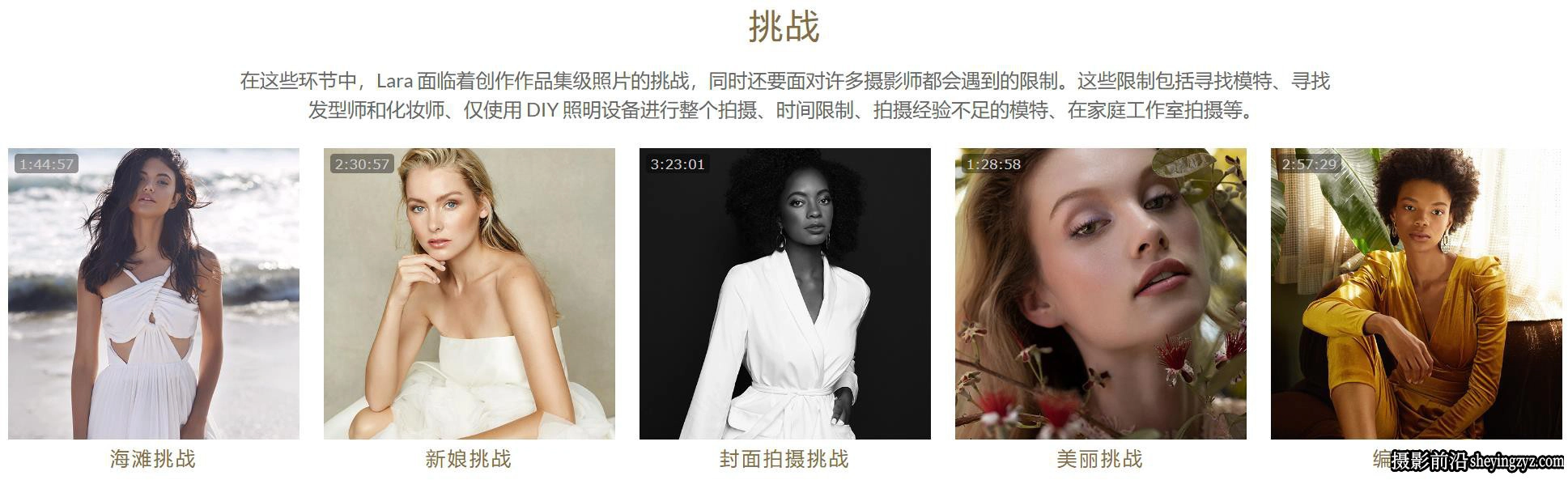 Lara Jade 时尚人像摄影造型布光实战完整版教程11套合集-中英字幕