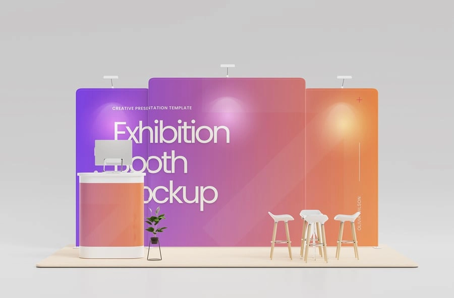 展览摊位样机,展台展示样机