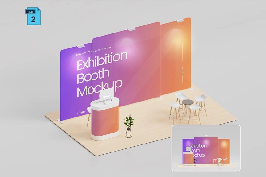 展览摊位样机,展台展示样机
