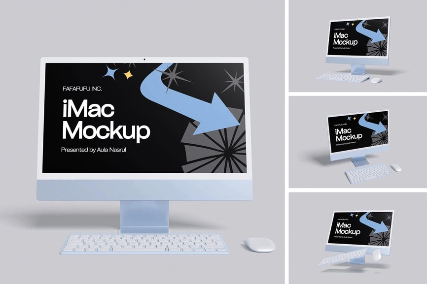 Imac电脑样机,Mac样机模型