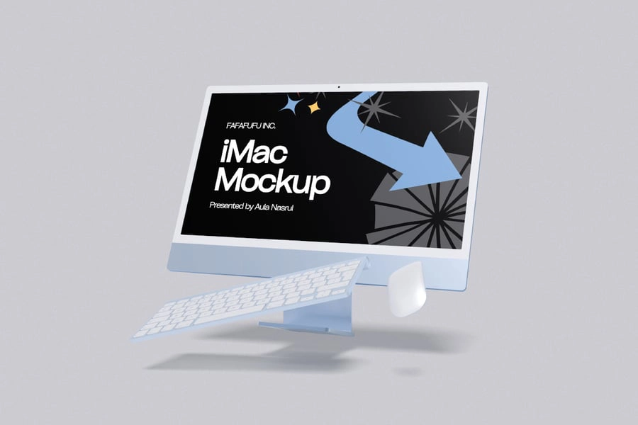 Imac电脑样机,Mac样机模型