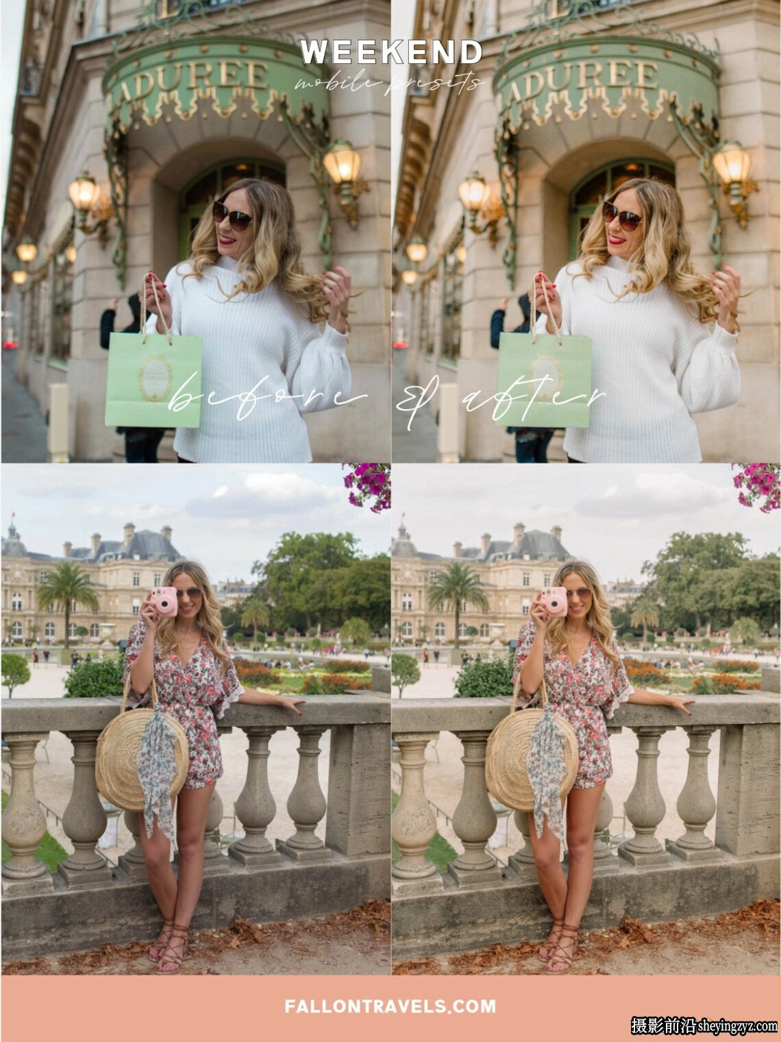 温暖清新网红人像打卡Lightroom预设 FIVE WARM AND AIRY PRESETS