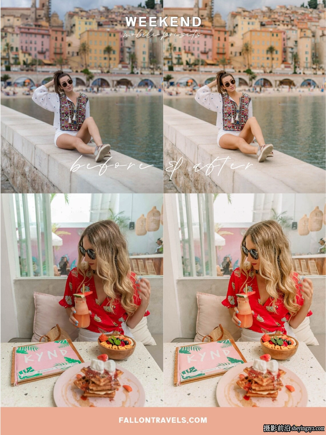 温暖清新网红人像打卡Lightroom预设 FIVE WARM AND AIRY PRESETS