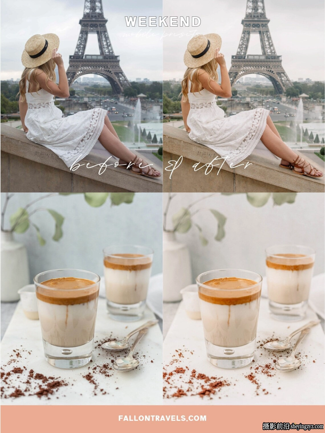 温暖清新网红人像打卡Lightroom预设 FIVE WARM AND AIRY PRESETS