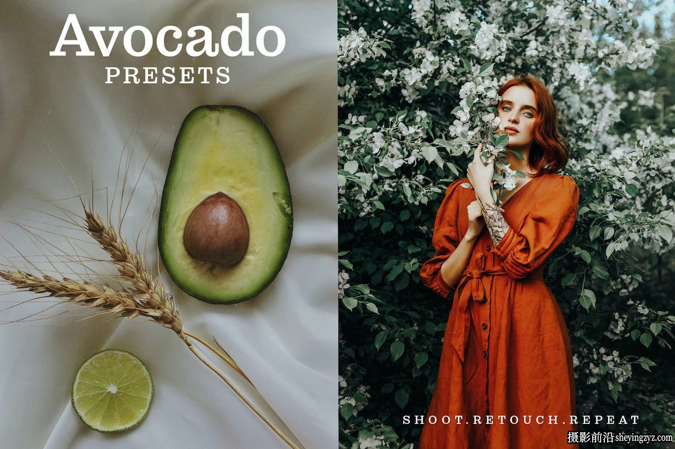 绿棕色电影胶片LR预设ACR调色预设 Avocado – Actions &amp; Presets