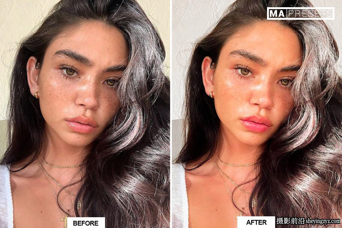 人像皮肤修饰滤镜Lightroom预设 BLOGGER SELFIE Lightroom Presets