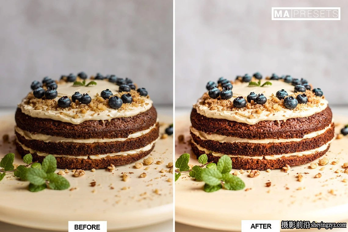 明亮通透美食Lightroom预设ACR预设 STYLED CAKE Lightroom Preset