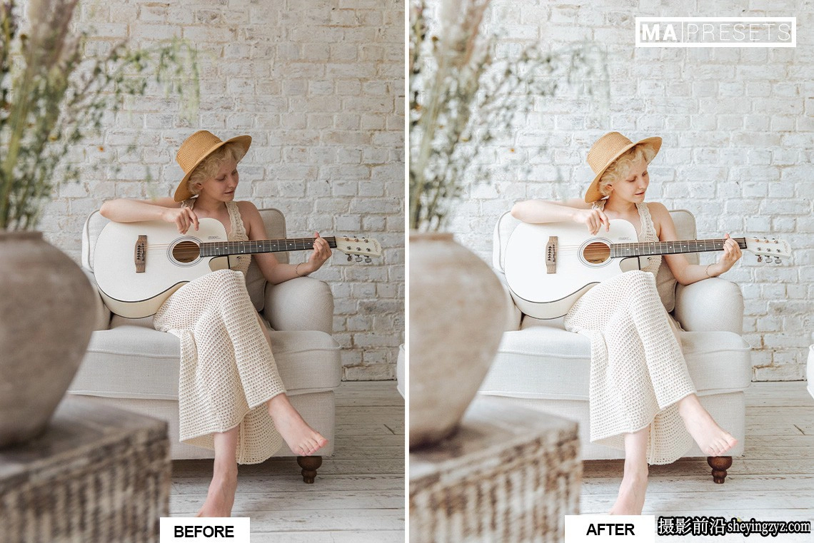 干净明亮通透肤色调色Lightroom预设 PURE WHITE Lightroom Presets