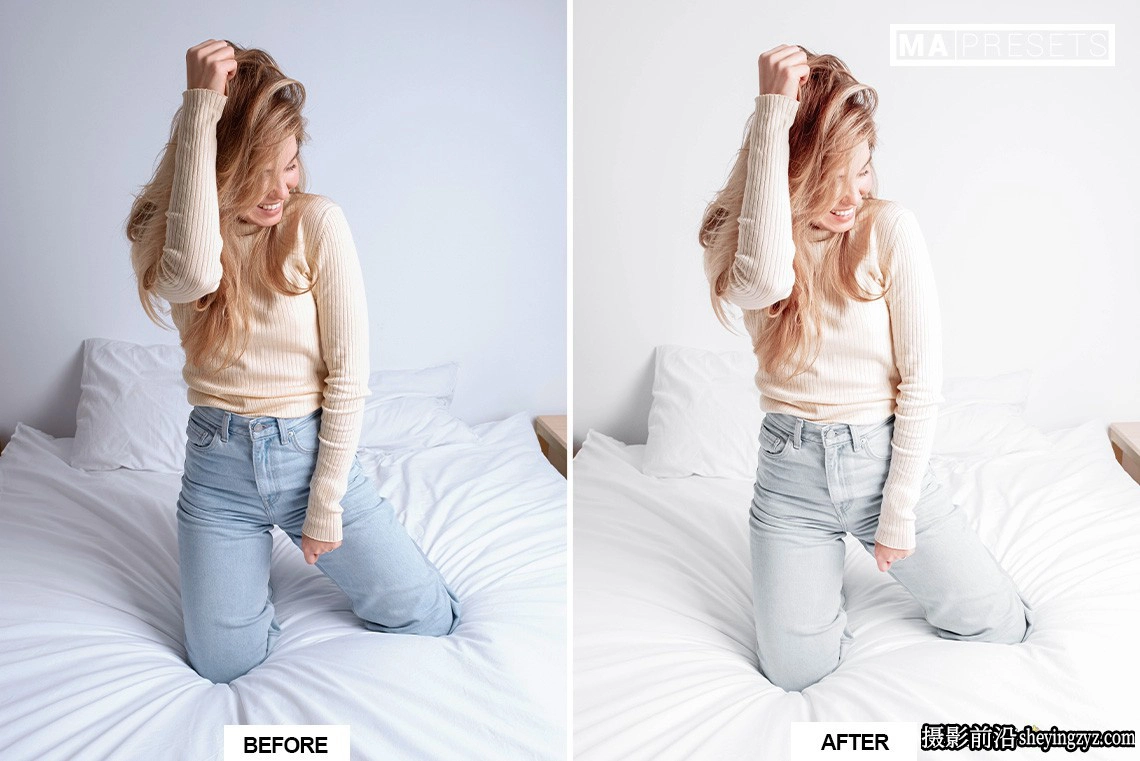 干净明亮通透肤色调色Lightroom预设 PURE WHITE Lightroom Presets