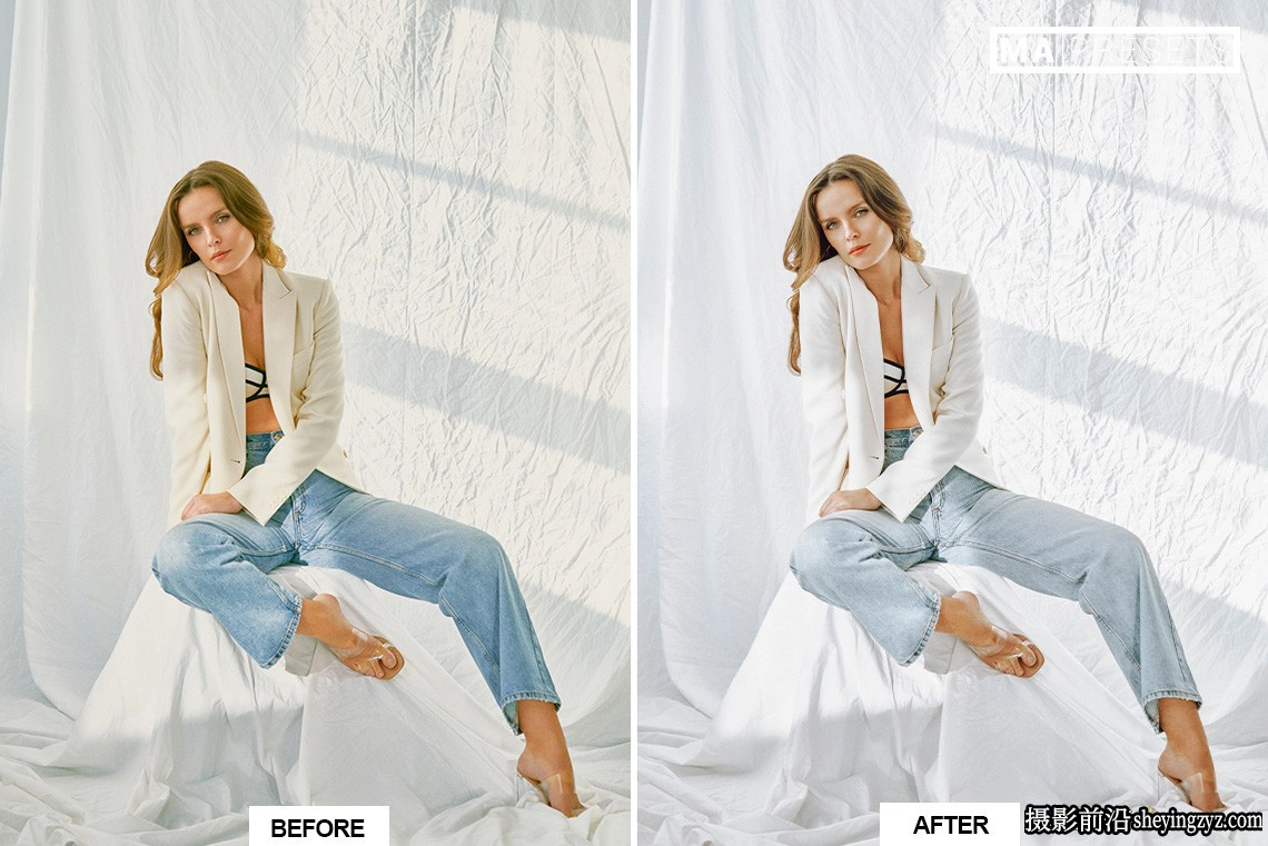 干净明亮通透肤色调色Lightroom预设 PURE WHITE Lightroom Presets