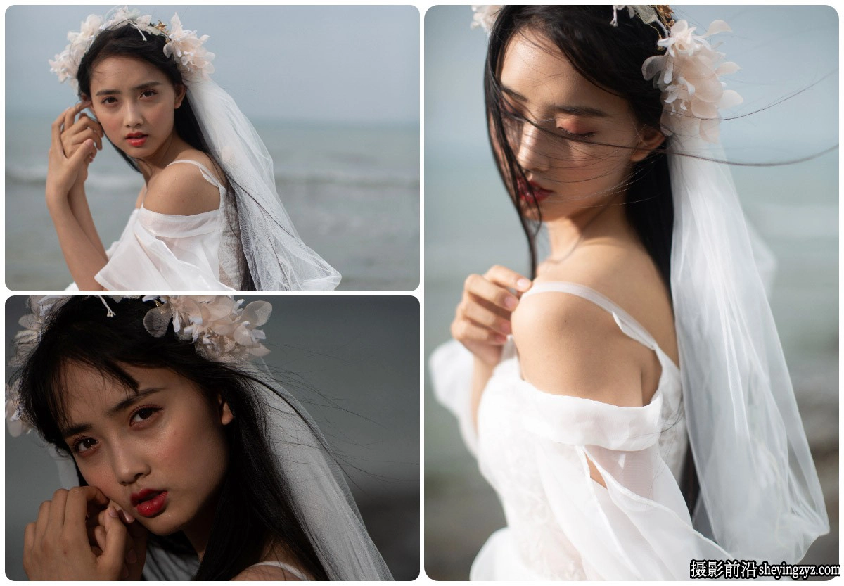 海边婚纱人像摄影佳能未修RAW原图，修图练习RAW素材