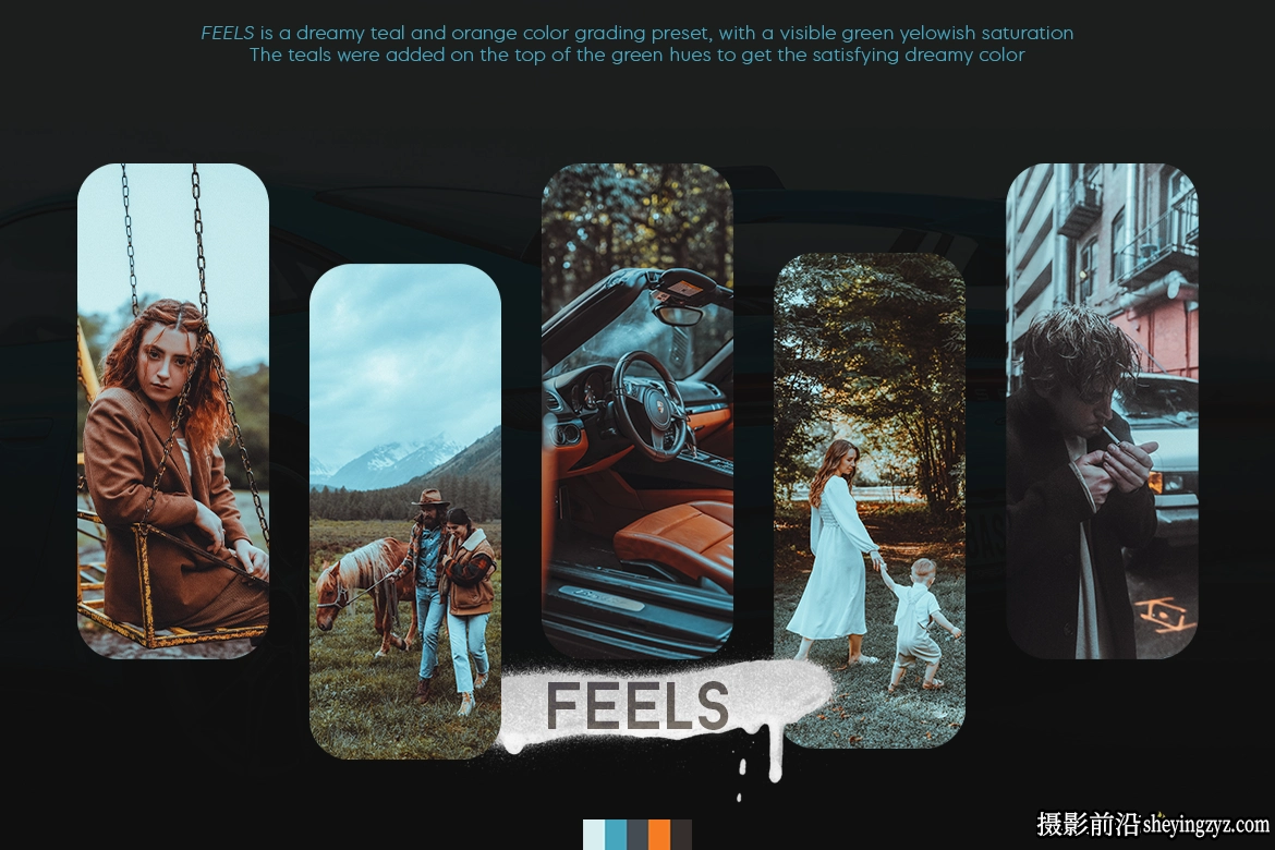 清新电影色彩颜色分级LR预设手机版lr预设 Feels Lightroom Presets