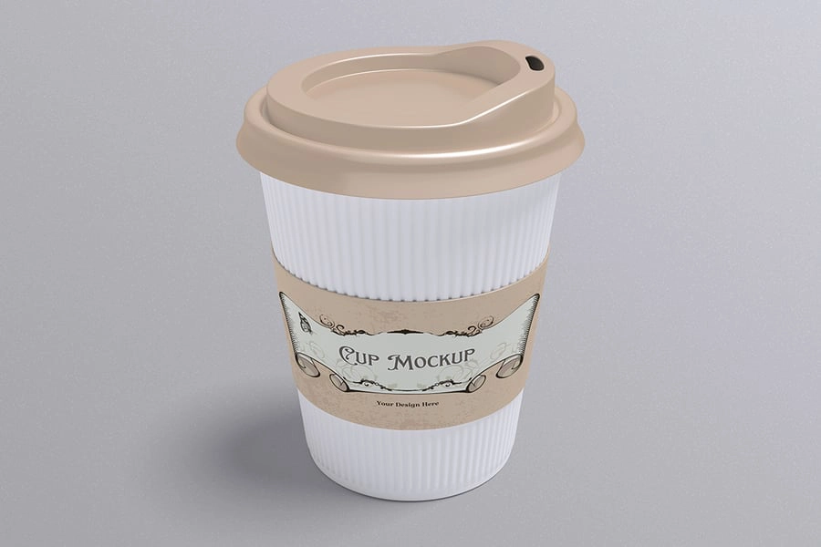 咖啡杯样机,杯子产品展示样机