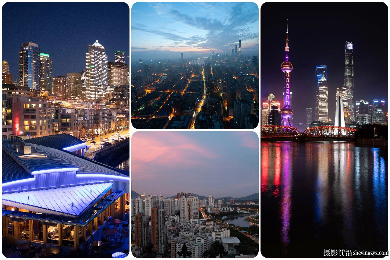 城市夜景风光摄影RAW原图,尼康相机拍摄的未修RAW素材