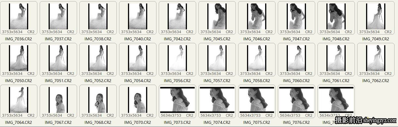 性感美女摄影佳能未修RAW原图129张,修图练习RAW素材