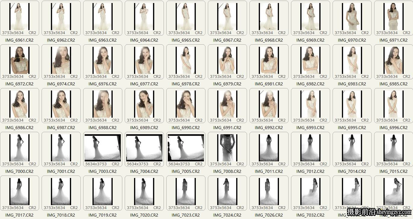 性感美女摄影佳能未修RAW原图129张,修图练习RAW素材