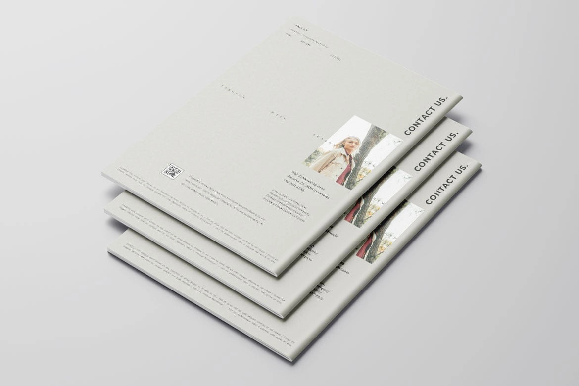 时尚杂志目录排版InDesign模板第8卷