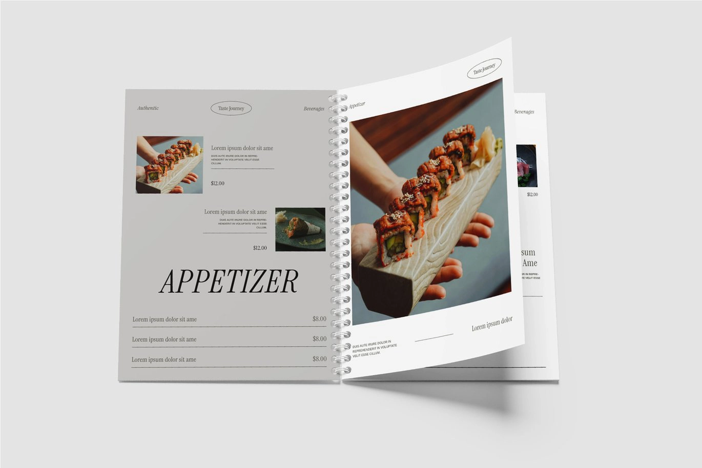 24页项目菜单宣传手册InDesign模板