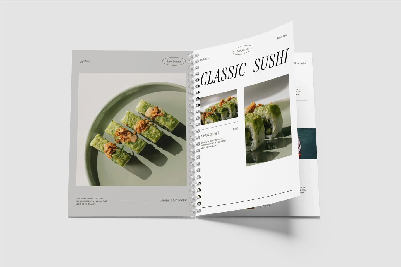 24页项目菜单宣传手册InDesign模板